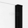NEW TRENDY Drzwi wnękowe Prime Black 100x200, pojedyncze D-0316A/D-0317A 